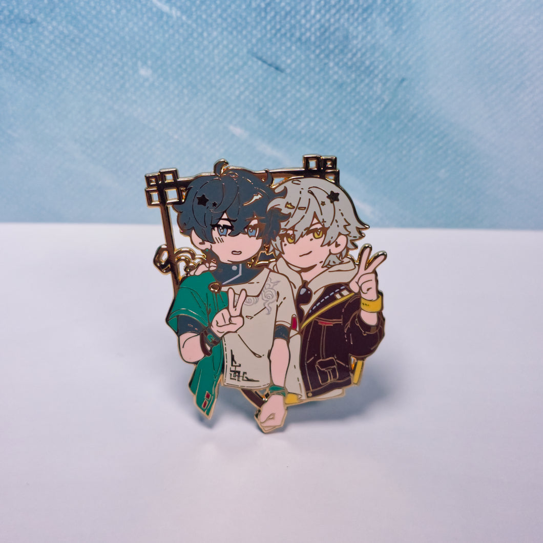 HSR Dan Heng + Caelus Enamel Pin